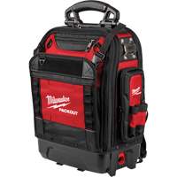 PackOut Structured Backpack, 9-1/2" L x 18" W, Black/Red, Polyester Sécurité Médic