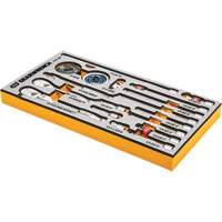 Jeu d'outils pour maître m&eacute;canicien MEGAMOD dans des plateaux en mousse modulaire de premi&egrave;re qualit&eacute; avec rangement d'outils, 1268 morcea Sécurité Médic