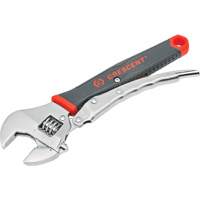 Locking Adjustable Dual Material Wrench, 10" L, 2-18/25" Max Width, Chrome/Polished Sécurité Médic