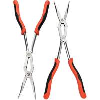 X2 Straight and Bent Long Nose Dual Material Plier Set, 2 Pieces Sécurité Médic