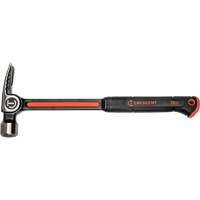 Milled-Face Framing Hammer, 28 oz., Solid Steel Handle, 16" L Sécurité Médic