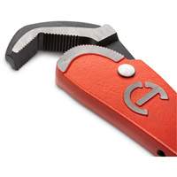Cl&eacute; pour tuyau en acier auto-ajustable, Cap des m&acirc;choires 2-1/2", Longueur 16", Fini Rev&ecirc;tement en poudre, Prise Non-ergonomique Sécurité Médic