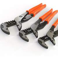 Z2 K9 Straight Jaw Dipped Handle Tongue & Groove Plier Set, 3 Pieces Sécurité Médic