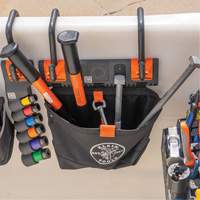 Bucket Work CentreS-Hook Hardware Pouch Module, Nylon, 1 Pockets, Black/Orange Sécurité Médic