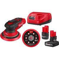 M12 FUEL 6" Random Orbital Sander Kit, 6" Sand Paper, 12 V Sécurité Médic