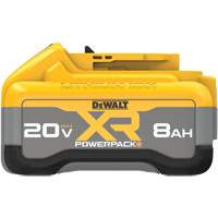 MAX* XR POWERPACK Battery, Lithium-Ion, 20 V, 8 Ah Sécurité Médic