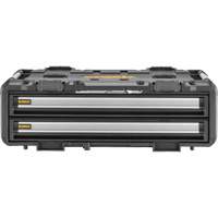 Bloc &agrave; 2 tiroirs TOUGHSYSTEM 2.0 DXL, 30" x 21-13/20" x 10", Noir/Jaune Sécurité Médic