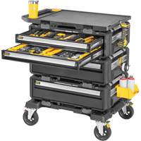 Poste de travail modulaire 5-en-1 TOUGHSYSTEM 2.0 DXL, 34" x 25-4/5" x 39", Noir/Jaune Sécurité Médic