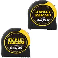 FATMAX&reg; Classic Tape Measures, 1-1/4" x 26'/8 m, Imperial & Metric Graduations Sécurité Médic