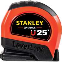 High-Visibility Magnetic LEVERLOCK&reg; Tape Measure, 25', Imperial Graduations Sécurité Médic
