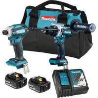 LXT Brushless 2 Tool Combo Kit, Lithium-Ion, 18 V Sécurité Médic