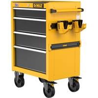 Heavy-Duty Rolling Tool Chest, 4 Drawers, 26" W x Yellow Sécurité Médic