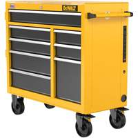 Heavy-Duty Mobile Workstation, 8 Drawers, 40" W x Yellow Sécurité Médic