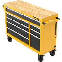 Heavy-Duty Mobile Workstation, 8 Drawers, 52" W x Yellow Sécurité Médic