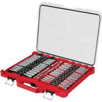Metric/SAE Ratchet & Socket Set with PACKOUT Low-Profile Organizer, 98 Pcs, 3/8" Drive Size Sécurité Médic
