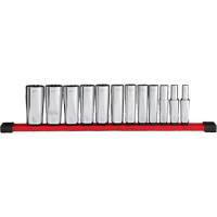12-Point Deep Well SAE Socket Set, 12 Pcs, 3/8" Drive Size, Deep Sécurité Médic
