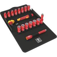 Jeu de cliquets isolants Zyklop 8100 SB VDE 1, 7 Mcx, Prise de 3/8" Sécurité Médic