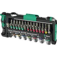 Ensemble d'outils en mesures imp&eacute;riales 1 Tool-Check PLUS, 39 Mcx, Prise de 1/4" Sécurité Médic