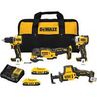 ATOMIC Cordless Brushless 4-Tool Combo Kit, Lithium-Ion, 20 V Sécurité Médic