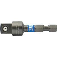 Impactech&reg; Impact Socket Adapter, 1/4" Drive Size, 3/8" Male Size, 2" L Sécurité Médic