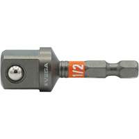 Impactech&reg; Impact Socket Adapter, 1/4" Drive Size, 1/2" Male Size, 2" L Sécurité Médic