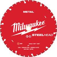 Lame de coupe diamant&eacute;e STEELHEAD, 9", Pour M&eacute;tal Sécurité Médic