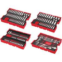 Metric & SAE Ratchet & Socket Set with Trays for PACKOUT Drawers, 242 Pcs, Impact, 1/4"/3/8"/1/2" Drive Size, Deep Sécurité Médic