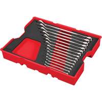 SAE Wrench Set with Tray for PACKOUT Drawers, Combination, 15 Pieces, Imperial Sécurité Médic