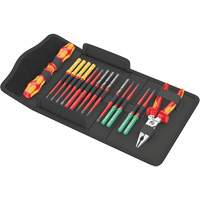 Jeu d'outils tr&egrave;s fin 1 avec syst&egrave;me de rep&eacute;rage doutils Tool Finder Kraftform Kompakt VDE 17, 1000 V, 17 M Sécurité Médic