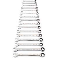 90-Tooth 12 Point Wrench Set, Ratcheting Combination, 16 Pieces, Metric Sécurité Médic