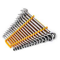 90-Tooth 12 Point Wrench Set, Ratcheting Combination, 16 Pieces, Metric Sécurité Médic