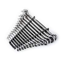 90-Tooth 12 Point SAE Wrench Set, Ratcheting Combination, 14 Pieces, Imperial Sécurité Médic