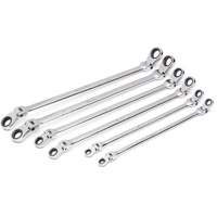 90-Tooth 12 Point Metric GearBox Double Ratcheting Wrench Set, Flex Head, 6 Pieces, Metric Sécurité Médic