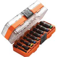 KNECT Drive Socket Set, 9 Pcs, Impact, 3/8" Drive Size, Deep Sécurité Médic