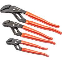 Straight Jaw Dipped Handle Tongue & Groove Plier Set, 3 Pieces Sécurité Médic