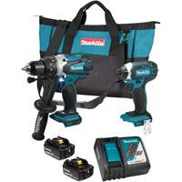 LXT Cordless Impact Driver & Hammer Drill/Driver Combo Kit, Lithium-Ion, 18 V Sécurité Médic