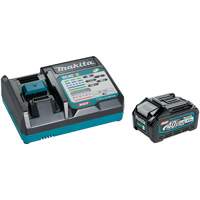 Trousse de d&eacute;marrage avec chargeur rapide et batterie 4,0Ah 40Vmax XGT, 40 V, Lithium-ion Sécurité Médic