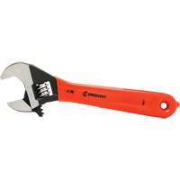 Adjustable Wrench, 4" L, 1/2" Max Width, Black Oxide Sécurité Médic