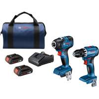 2-Tool Combo Kit, Lithium-Ion, 18 V Sécurité Médic