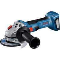 Rectifieuse angulaire sans balais avec interrupteur coulissant, Roue de 4-1/2", 18 V Sécurité Médic