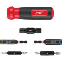 Tournevis multi-usage 8-en-1 avec embouts et tourne-&eacute;crous &agrave; chocs SHOCKWAVE, 8-1/3" lo, Prise Coussin&eacute;e Sécurité Médic