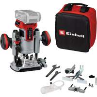 Professional Cordless Compact Router with Fixed Base & Plunge Base (Tool Only) Sécurité Médic