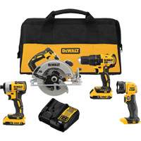 MAX* Cordless Brushless 4-Tool Combo Kit (2.0Ah), 20 V Sécurité Médic