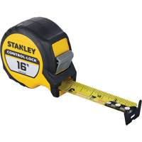 CONTROL-LOCK Tape Measure, 25 mm x 16', Imperial Graduations Sécurité Médic