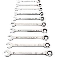 90-Tooth 12-Point Wrench Set, Ratcheting Combination, 10 Pieces, Imperial Sécurité Médic