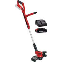 Cordless Telescopic String Trimmer with 2.5Ah Battery & Charger Starter Kit, 12", Battery Powered, 18 V Sécurité Médic