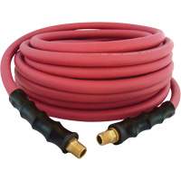 MAXPRO Rubber Hose, Air/Water, EPDM Rubber/Polyester, 3/8" dia. x 50', 300 psi, 1/4 NPT Sécurité Médic