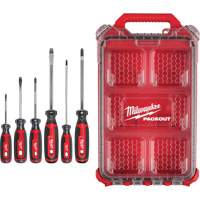 Ensemble de tournevis &agrave; prise coussin&eacute;e avec organisateur compact &agrave; profil bas PACKOUT, 6 m Sécurité Médic