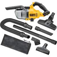 Aspirateur &agrave; main sans fil pour d&eacute;chets secs, 20 V, Capacit&eacute; 0,18 gal Sécurité Médic