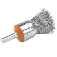 Brosses mont&eacute;es &agrave; fils cr&ecirc;p&eacute;s, 1/2", Fils 0,01", Tige 1/4" Sécurité Médic